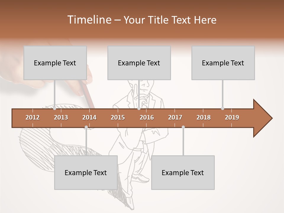 Graphic Male Drawing PowerPoint Template