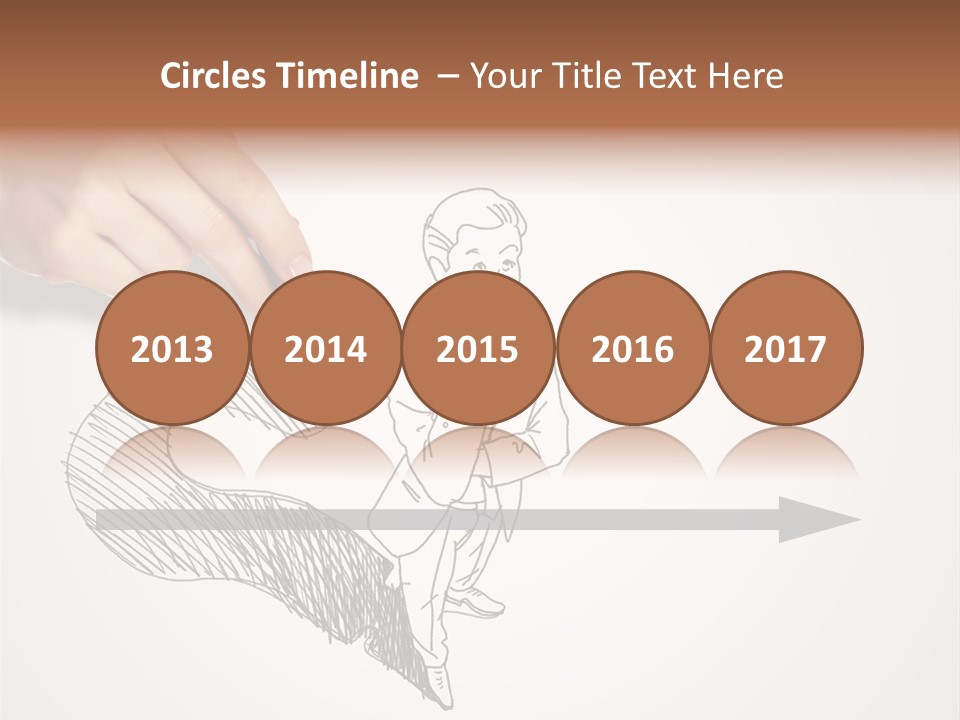 Graphic Male Drawing PowerPoint Template