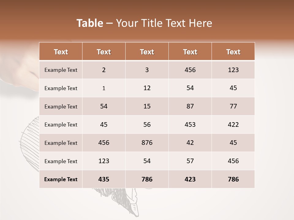 Graphic Male Drawing PowerPoint Template