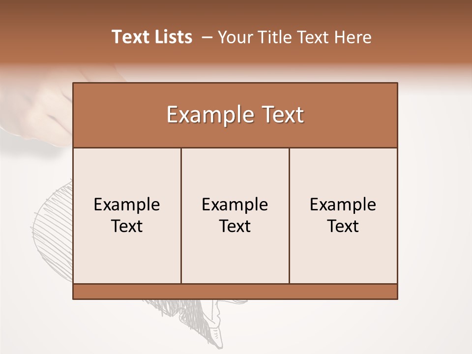 Graphic Male Drawing PowerPoint Template