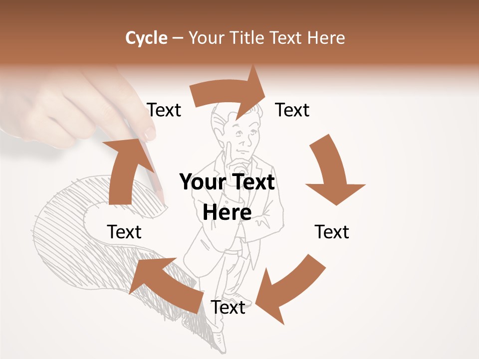 Graphic Male Drawing PowerPoint Template