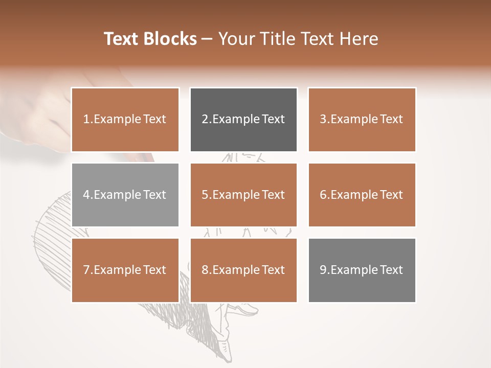 Graphic Male Drawing PowerPoint Template