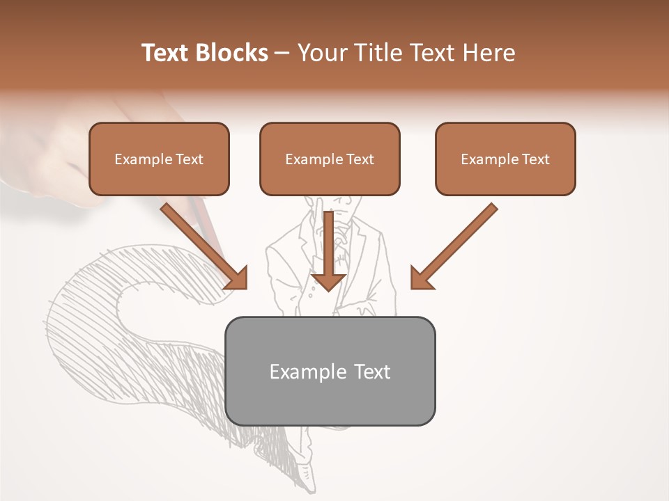 Graphic Male Drawing PowerPoint Template