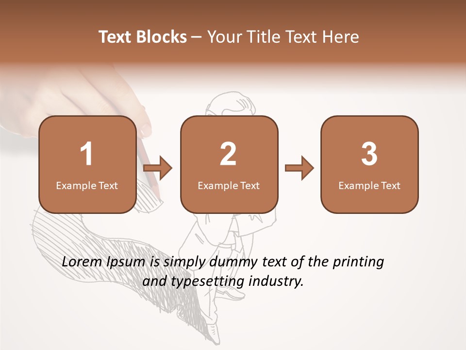 Graphic Male Drawing PowerPoint Template