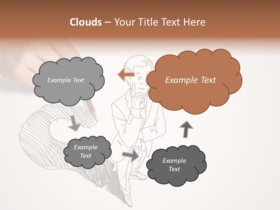 Graphic Male Drawing PowerPoint Template