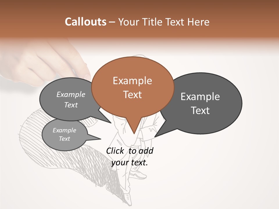 Graphic Male Drawing PowerPoint Template