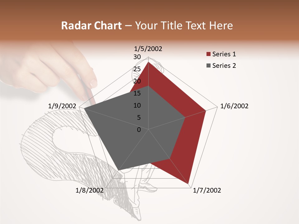 Graphic Male Drawing PowerPoint Template