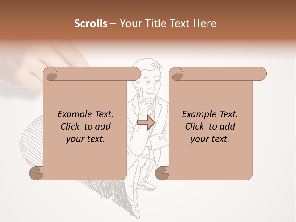 Graphic Male Drawing PowerPoint Template