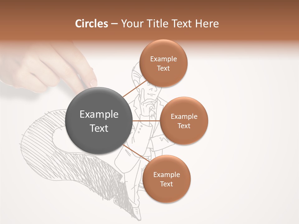 Graphic Male Drawing PowerPoint Template