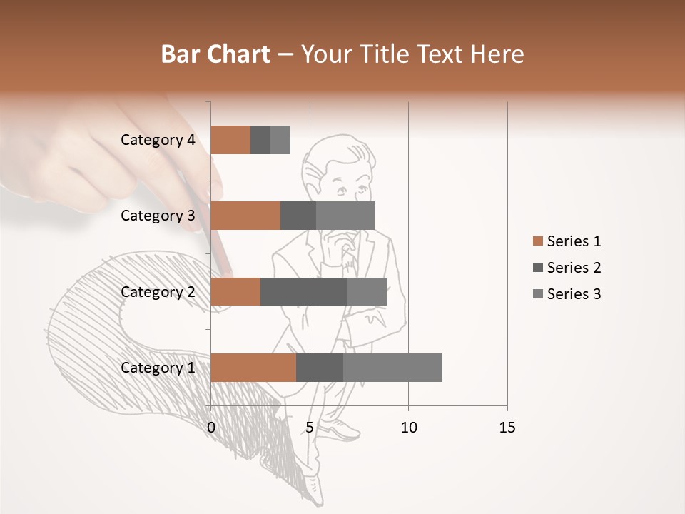 Graphic Male Drawing PowerPoint Template