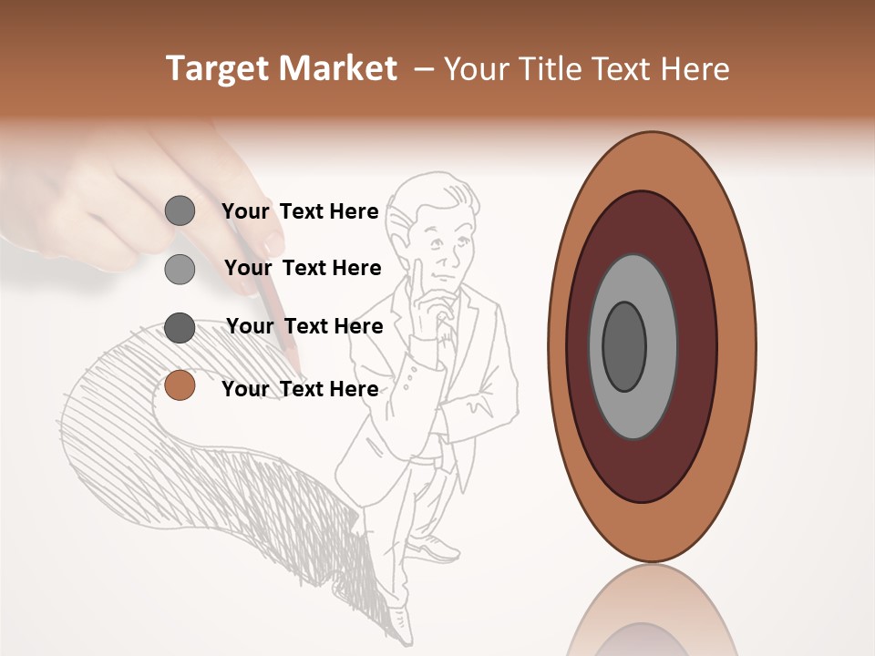 Graphic Male Drawing PowerPoint Template