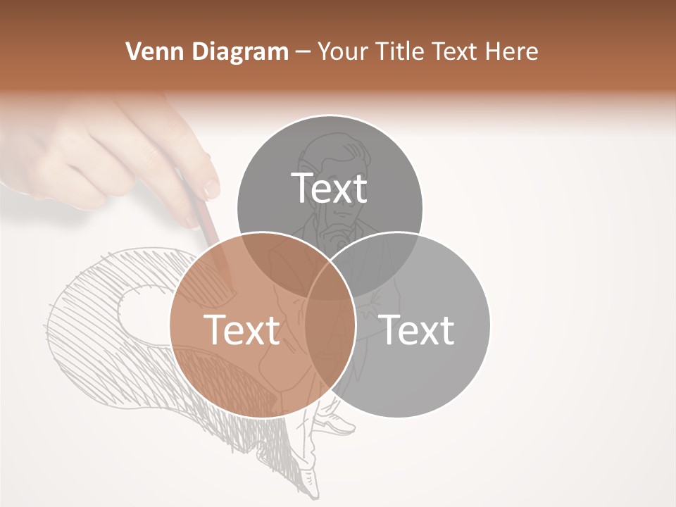 Graphic Male Drawing PowerPoint Template