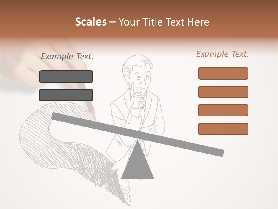 Graphic Male Drawing PowerPoint Template
