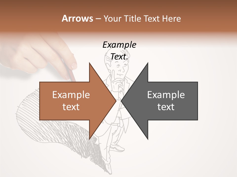 Graphic Male Drawing PowerPoint Template