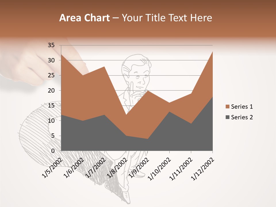 Graphic Male Drawing PowerPoint Template