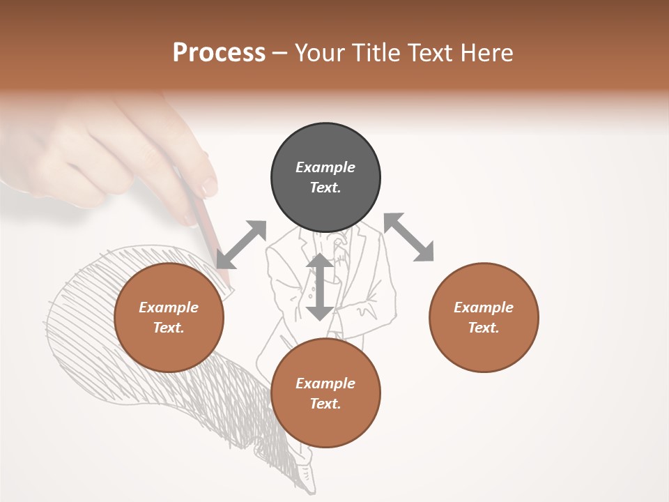Graphic Male Drawing PowerPoint Template