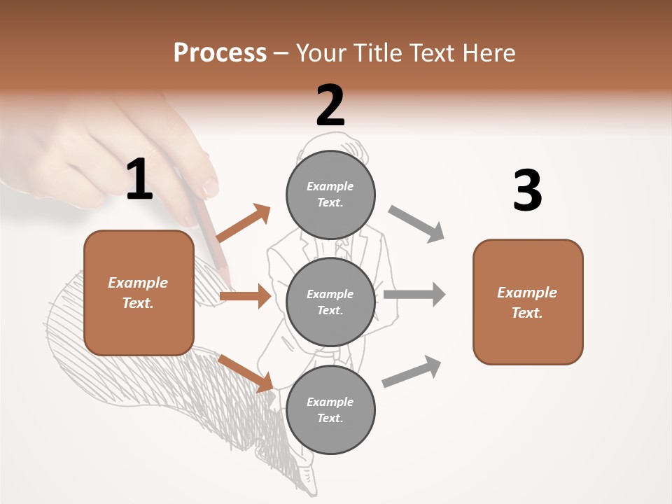 Graphic Male Drawing PowerPoint Template