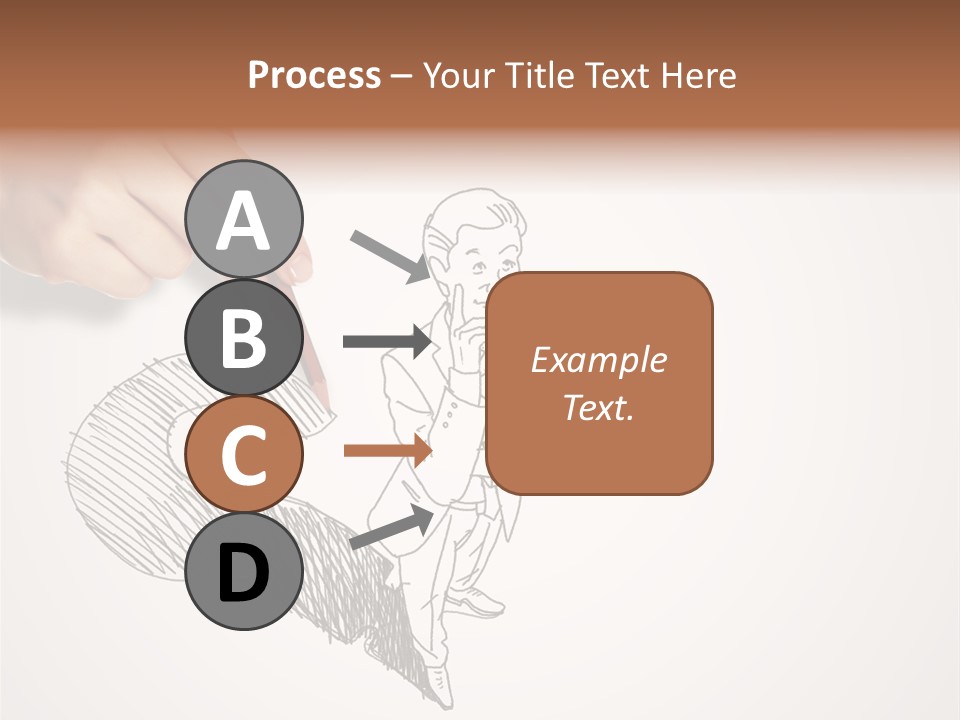 Graphic Male Drawing PowerPoint Template