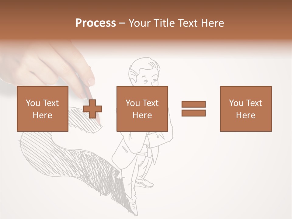 Graphic Male Drawing PowerPoint Template