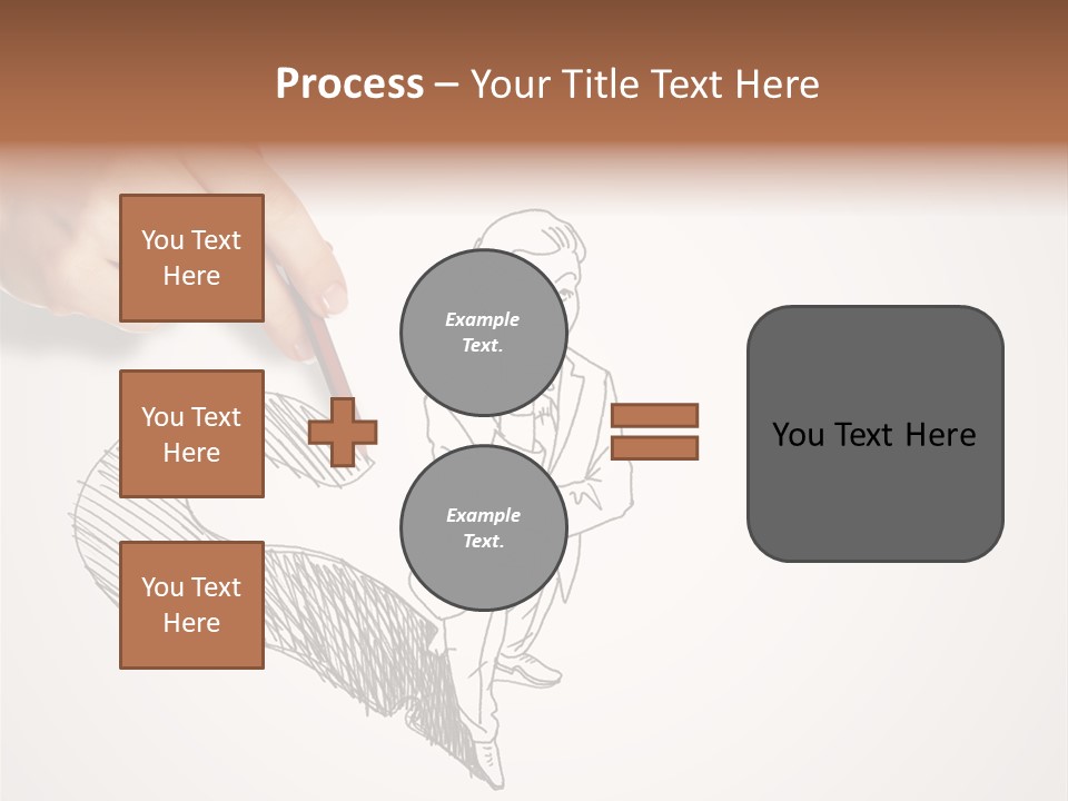 Graphic Male Drawing PowerPoint Template