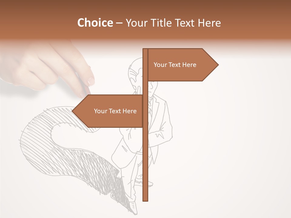 Graphic Male Drawing PowerPoint Template