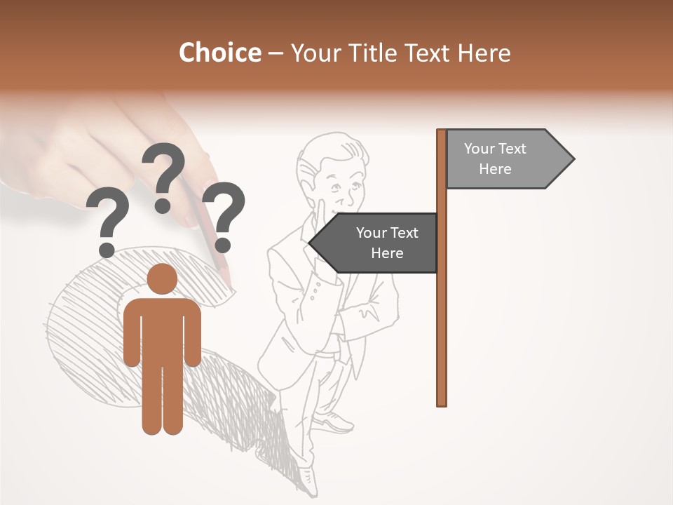 Graphic Male Drawing PowerPoint Template