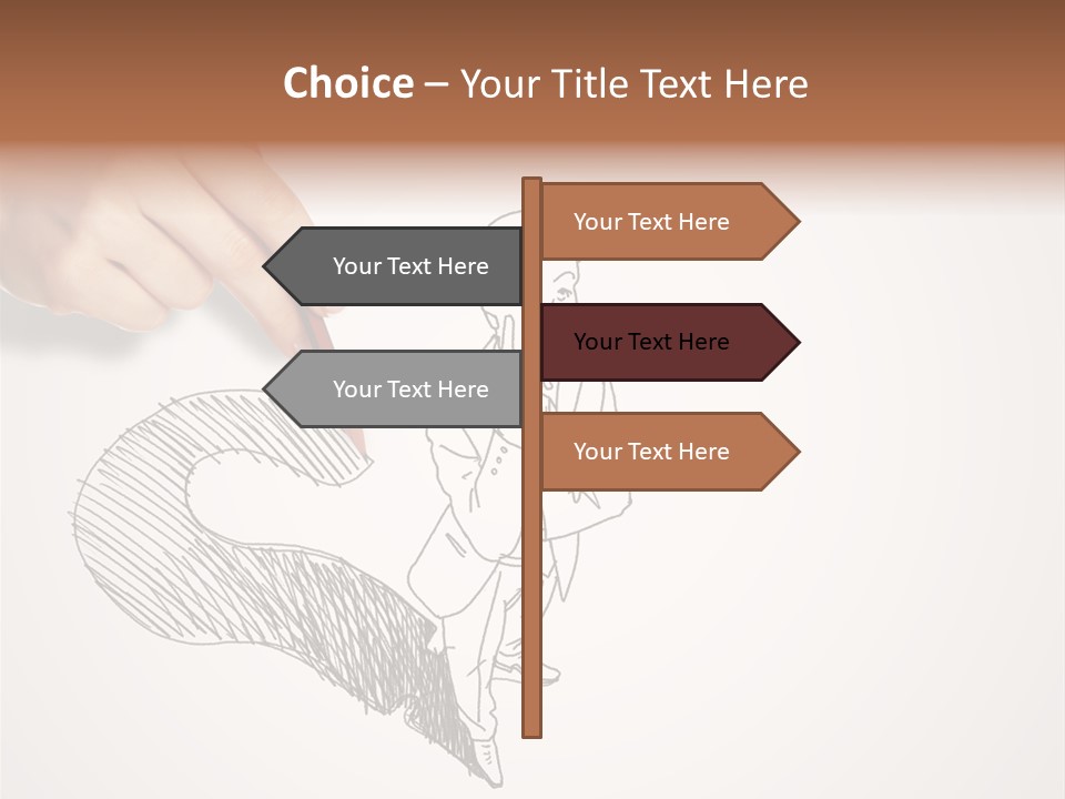 Graphic Male Drawing PowerPoint Template