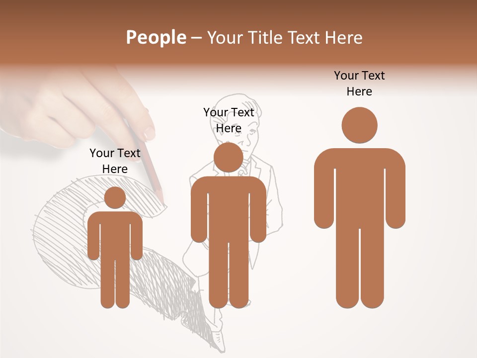 Graphic Male Drawing PowerPoint Template