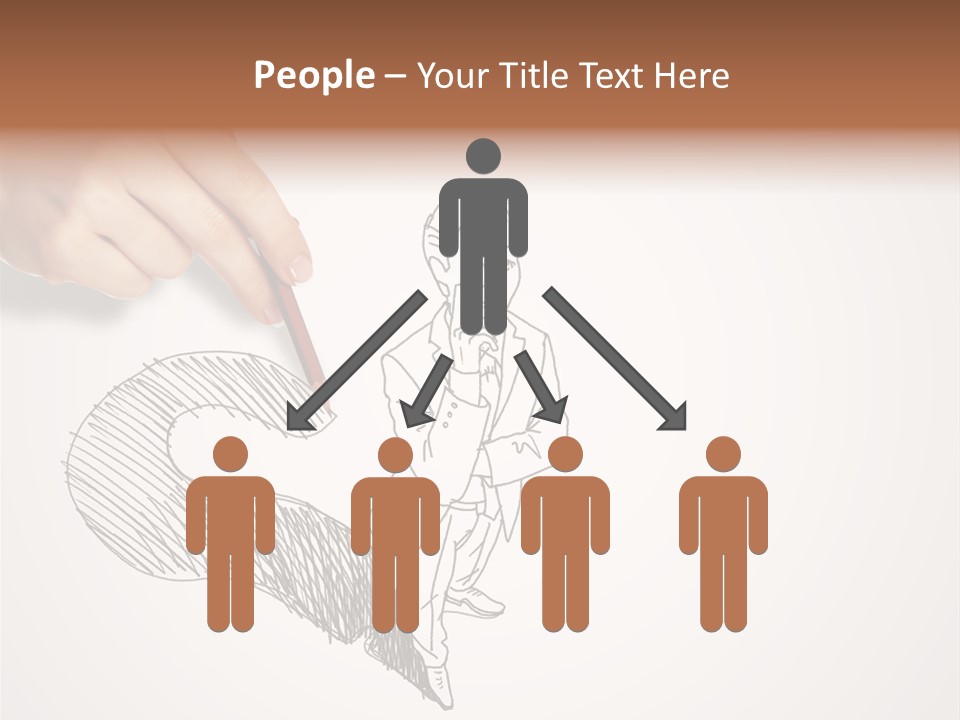 Graphic Male Drawing PowerPoint Template