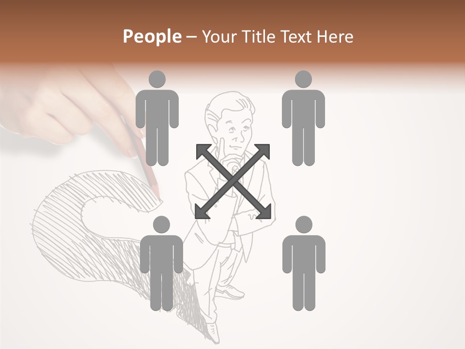 Graphic Male Drawing PowerPoint Template