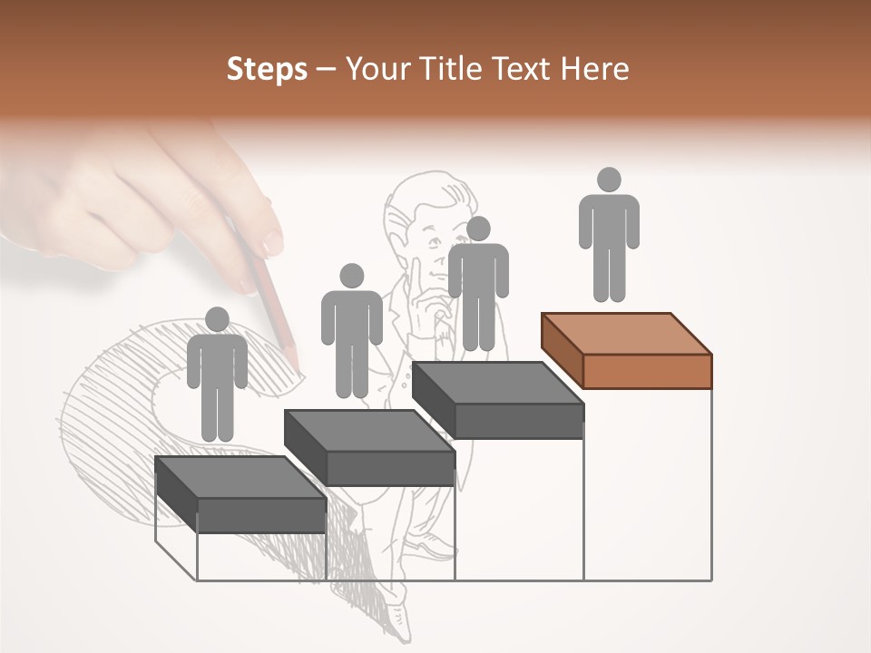 Graphic Male Drawing PowerPoint Template