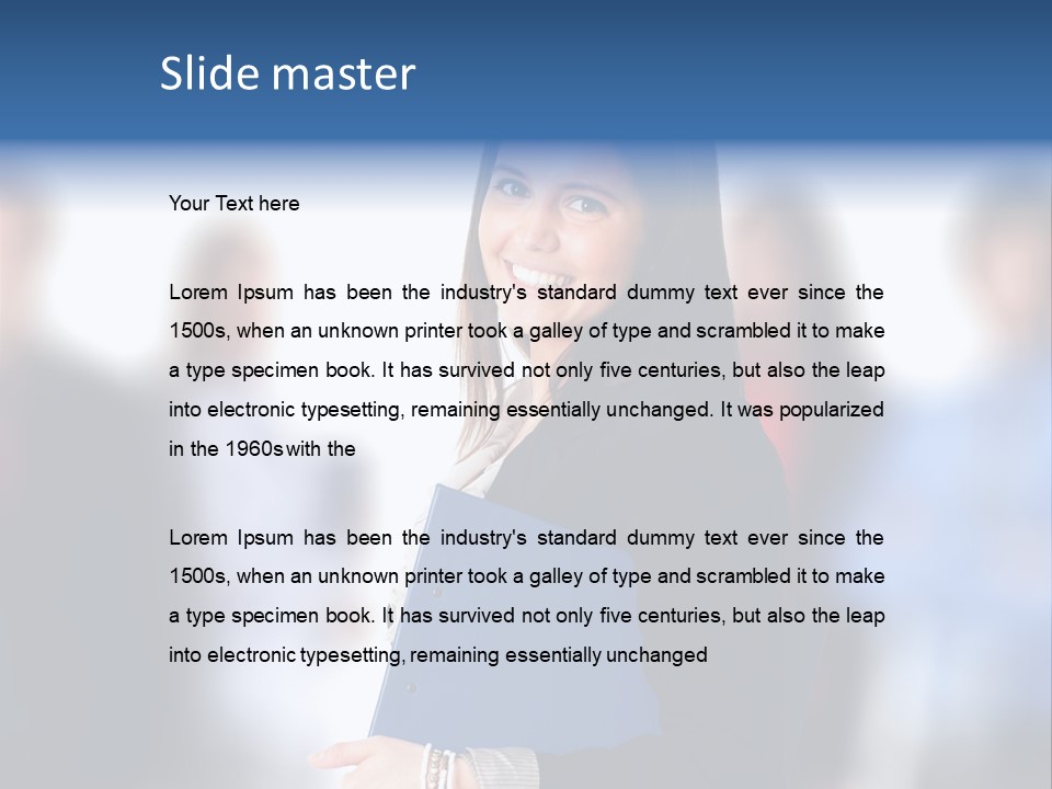 Businessman Worker Courage PowerPoint Template