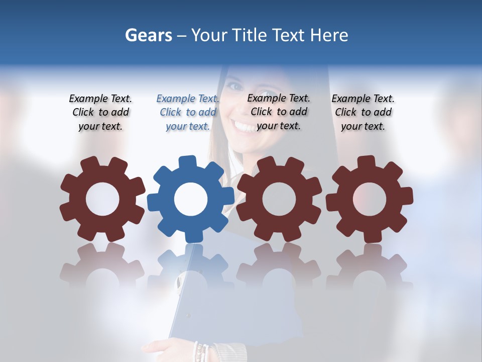 Businessman Worker Courage PowerPoint Template