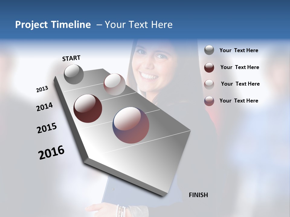 Businessman Worker Courage PowerPoint Template