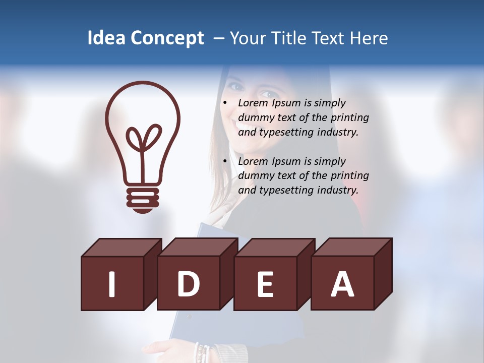 Businessman Worker Courage PowerPoint Template