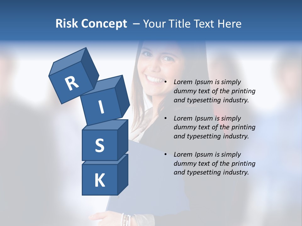 Businessman Worker Courage PowerPoint Template