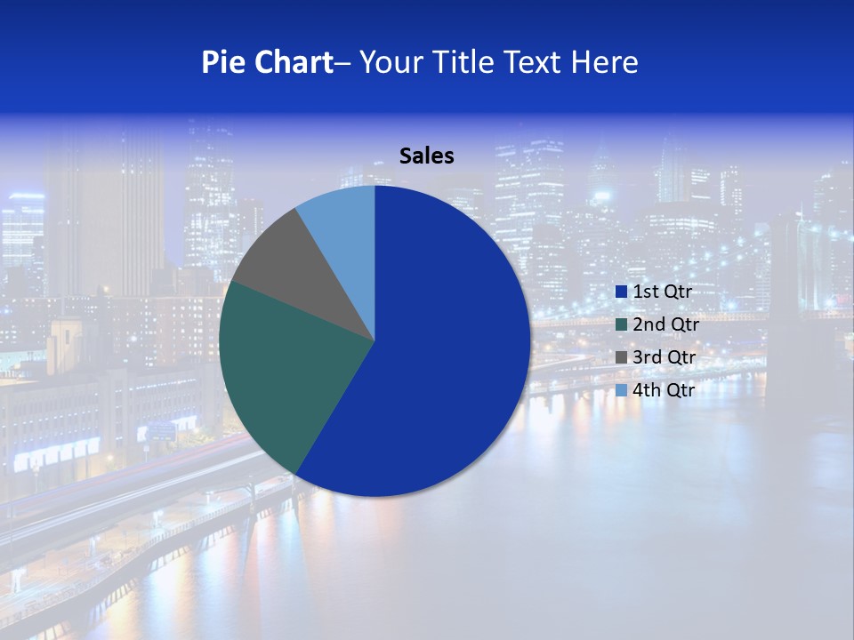 Tourist Attraction Twilight New York PowerPoint Template