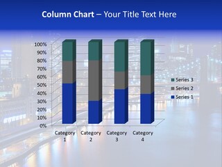 Tourist Attraction Twilight New York PowerPoint Template