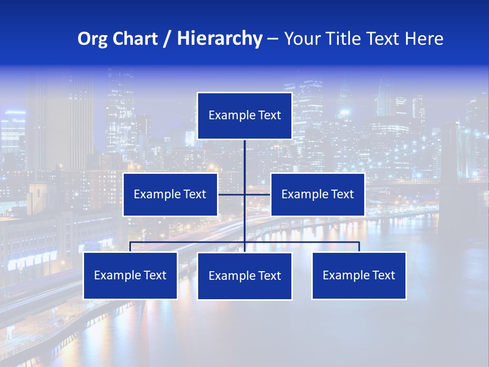 Tourist Attraction Twilight New York PowerPoint Template