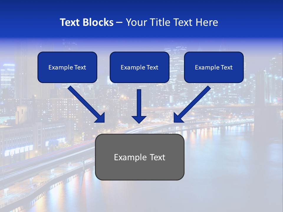 Tourist Attraction Twilight New York PowerPoint Template
