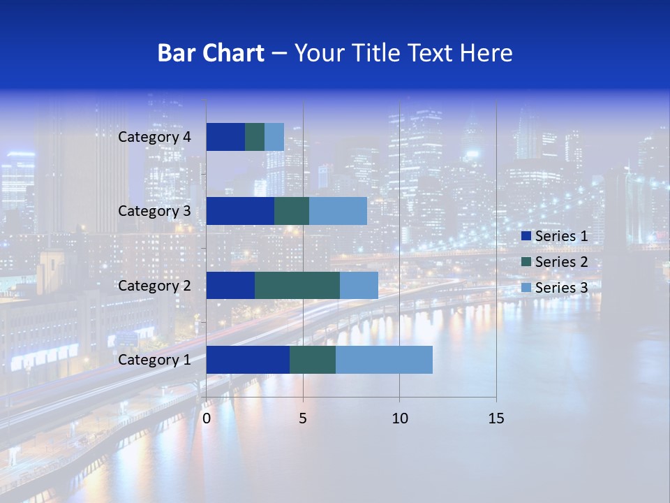 Tourist Attraction Twilight New York PowerPoint Template