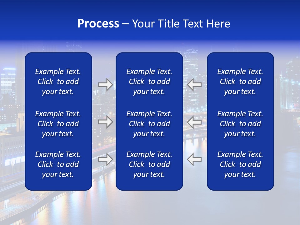 Tourist Attraction Twilight New York PowerPoint Template