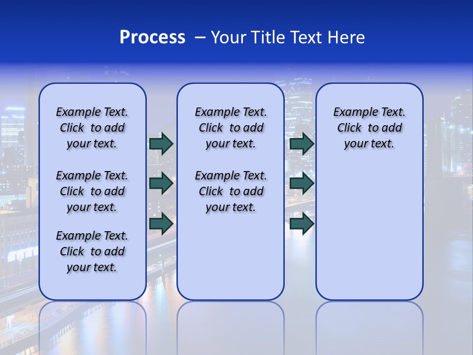 Tourist Attraction Twilight New York PowerPoint Template