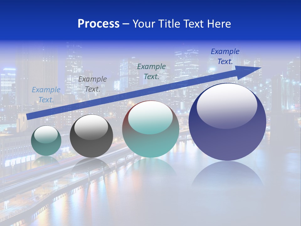 Tourist Attraction Twilight New York PowerPoint Template