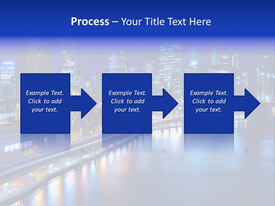 Tourist Attraction Twilight New York PowerPoint Template