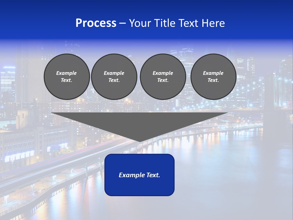 Tourist Attraction Twilight New York PowerPoint Template