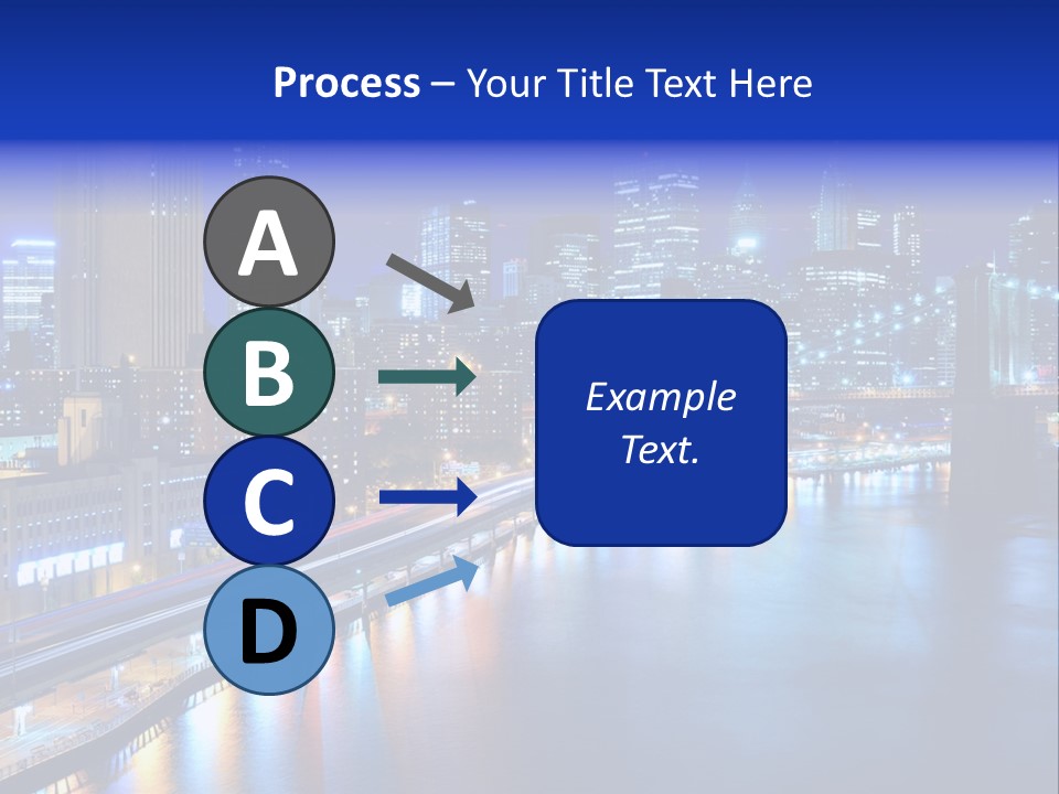 Tourist Attraction Twilight New York PowerPoint Template