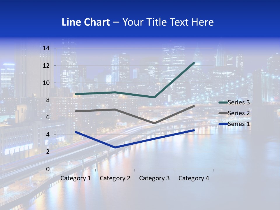 Tourist Attraction Twilight New York PowerPoint Template