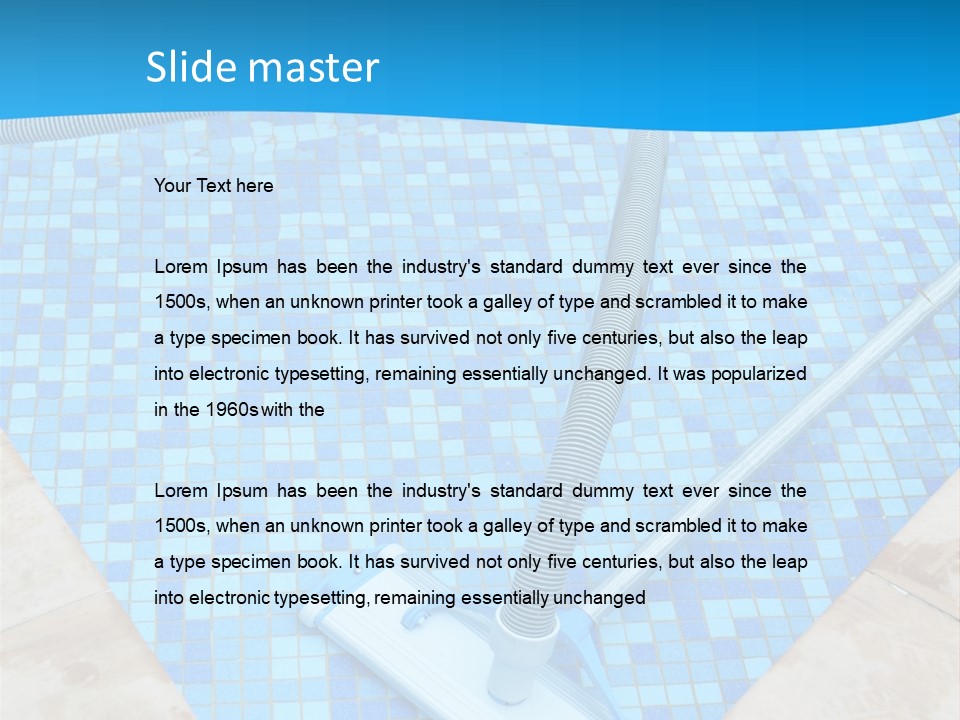 Automation Nobody Blue PowerPoint Template
