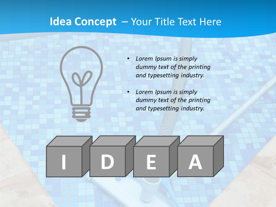 Automation Nobody Blue PowerPoint Template